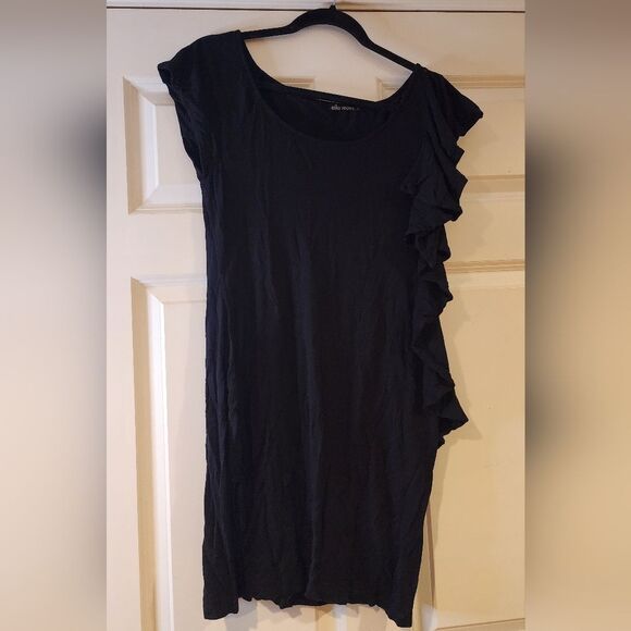 Ella Moss stretchy black dress with clasp up side detail M - Picture 1 of 5